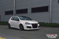 ���� ������� Vossen: CV1 - Matte Black Machined / Stainless Lip - F: 19x8.5 / R: 19x10