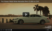 The Vossen Matte White Mercedes Benz CLS63 AMG - VVSCV5